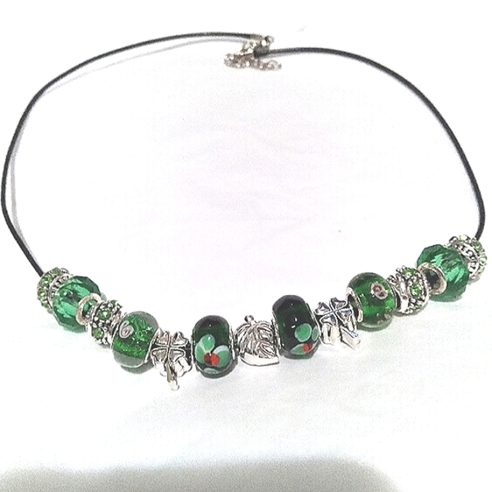 Handmade Glass Beaded Necklace